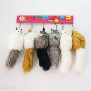 Cheap Wholesale Wool-like Fur Key Mobile Phone Accessory