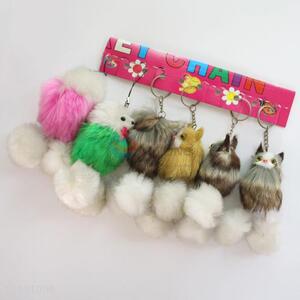 Soft Wool-like Animal Fur Key Mobile Phone Accessory Wholesale