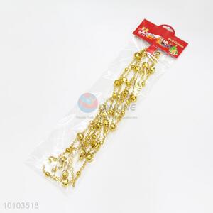 Top sale gold Christmas beaded hang decoration