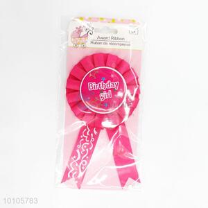 Funny award ribbon for birthday girls