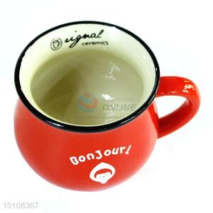 Popular Red Ceramic Cup Milk Mug