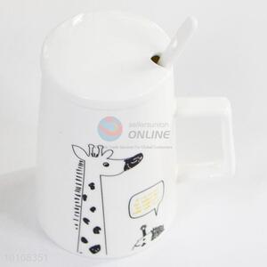 Cartoon Giraffe Printed Ceramic Cup Tea Mug