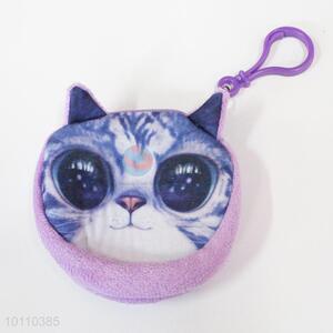 Lovely big-eye cat printing coin wallet/coin holder