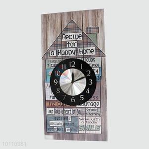 Top Selling Decorative Vintage Rectangle Wood Wall Clock