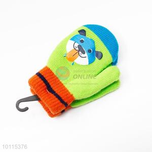 Hot sale dog pattern acrylic children gloves