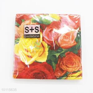 Wholesale colorful flowers hot sales napkin