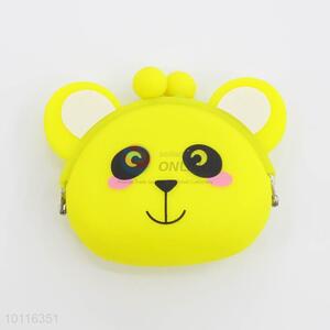 Yellow Panda Silicone Coin Purse,Coin Holder,Coin Pouch