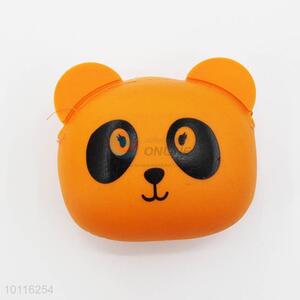 Panda Shaped Orange Coin Purse,Coin Holder,Coin Pouch