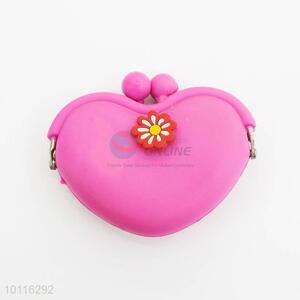 Pink Heart Shaped Coin Purse,Coin Holder,Coin Pouch