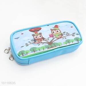 Made in China cartoon owl zipper pencil bag/pencil case