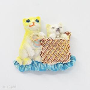 Lovely Cat Resin Fridge Magnet/Home Decoration Fridge Magnet Sticker