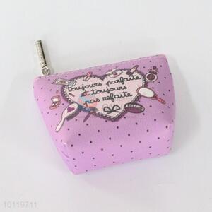 Custom cheap 11*8*3.5cm loving heart pattern wallet/coin purse