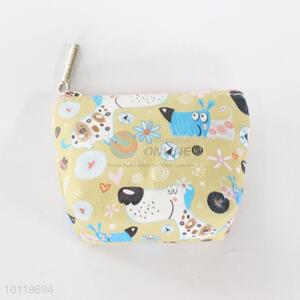 Dog pattern 11*8*3.5cm zipper wallet/coin purse