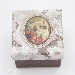 Factory Price Square Gift Box with Cat Pattern