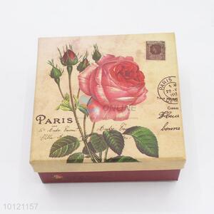 Best Selling Square Gift Box with Flowers Pattern