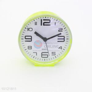 Light Green Mini Lovely Desktop Table Round Shape Alarm Clock