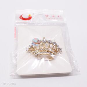 Wholesale Crown Shaped Rhinestone Brooch Pin