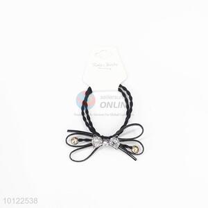 Black elastic hair band/hair ring/hair rope for girl