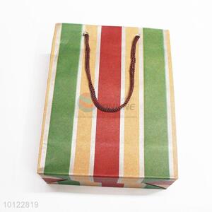 Fashion rainbow stripes paper gift bag