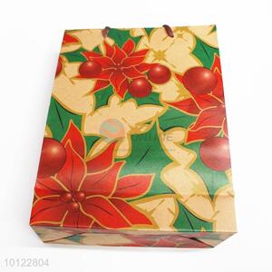 Exquisite flower pattern paper gift bag