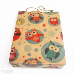 Exquisite cute owl pattern gift paper bag