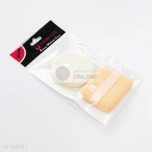 1 Pc Round Shape and 1 Pc Square Shape Beauty Cosmetic Face Soft Sponge Powder Puff Tools