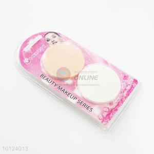 2 Pcs Beauty Makeup Series Round Shape Powder Puff