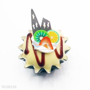 Promotional custom simulation cake shaped fridge magnet