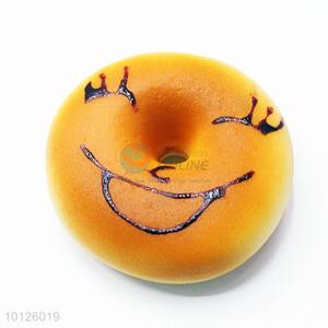 Cute design big smile face bread fridge magnet