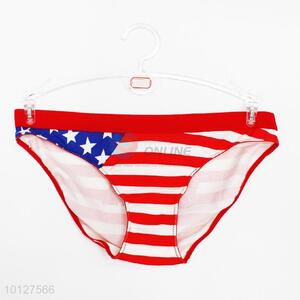 American flag pattern spandex briefs women briefs