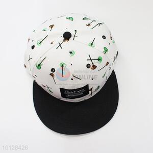 Delicate guitar printed  baseball hats