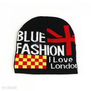 Fashion Man Jacquard Pattern Knit Beanie Hat And Cap