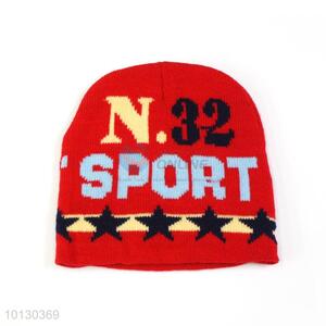 Children Cartoon Jacquard Acrylic Knit Winter Cap