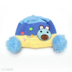 Custom Cartoon Beanie/Cap With Pompon For Children