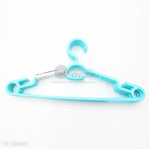 Wholesale Blue Plastic Clothes Hanger with Hook