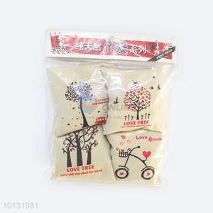 4pcs Bamboo Charcoal Air Freshener Bags Set