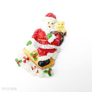 Delicate design Santa Claus <em>polyresin</em> fridge magnet