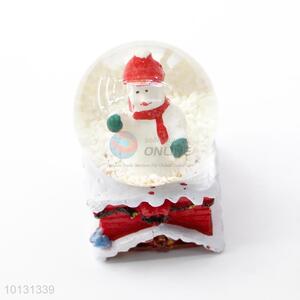 Super desin snowman resin crystal ball from China