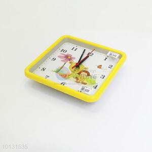 Home decorative cartoon square wall clock