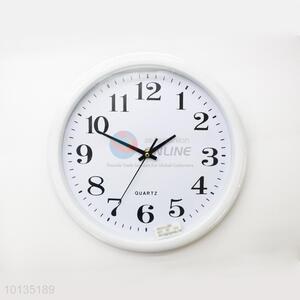 Exquisite White Color Plastic Wall Clock