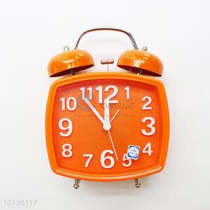 Factory High Quality Orange Square Alarm Clock