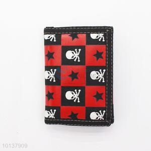 Black Cool Pattern Three Fold Simple Short <em>Wallet</em> for Man