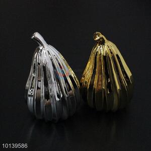 Squash shaped ceramic craft for home decoration