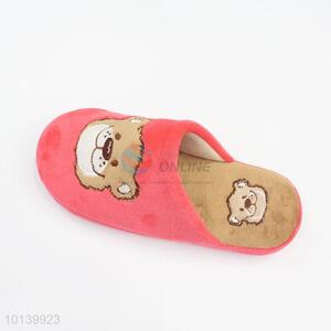 Hot-selling pink cute bear cotton slipper