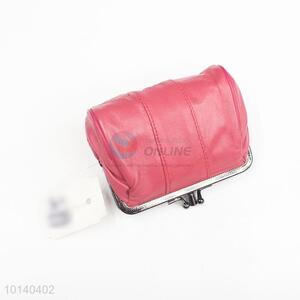 Best Selling Mini Pink Coin Purse with Metal Clip