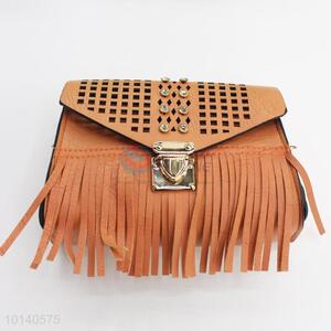 Good quality brown PU messenger bag/single-shoulder bag