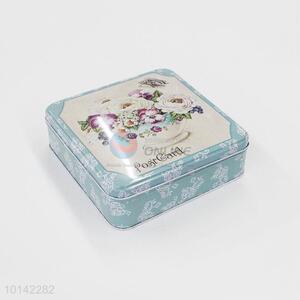 Printing Tinplate Packaging Square Box Food Storage Box Sugar Box