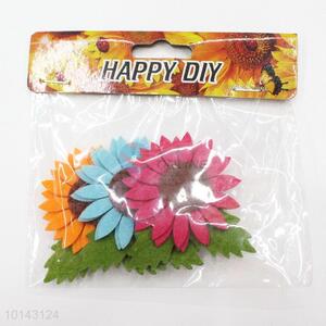 Wholesale cheap flower adhesive craft set/DIY non-woven decorative craft