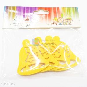 Yellow bell adhesive craft set/DIY non-woven decorative craft