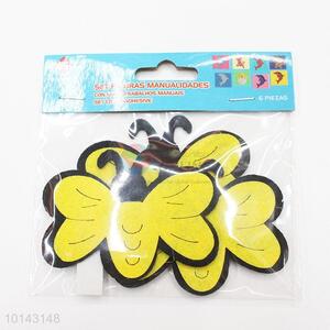 Yellow bee adhesive craft set/DIY non-woven decorative craft